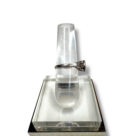 Sterling Silver Malachite Ring Size 5 - Picture 3 of 8